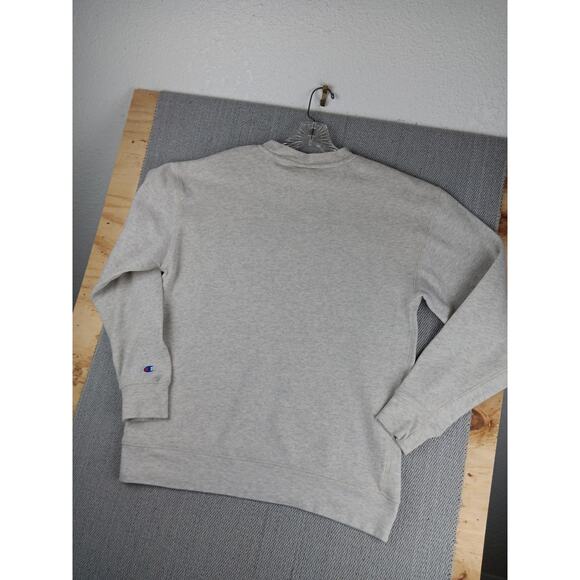 Vintage Champion Authentic Sweatshirt Mens L Light Gray Ohio State Patched Prep - Picture 7 of 12